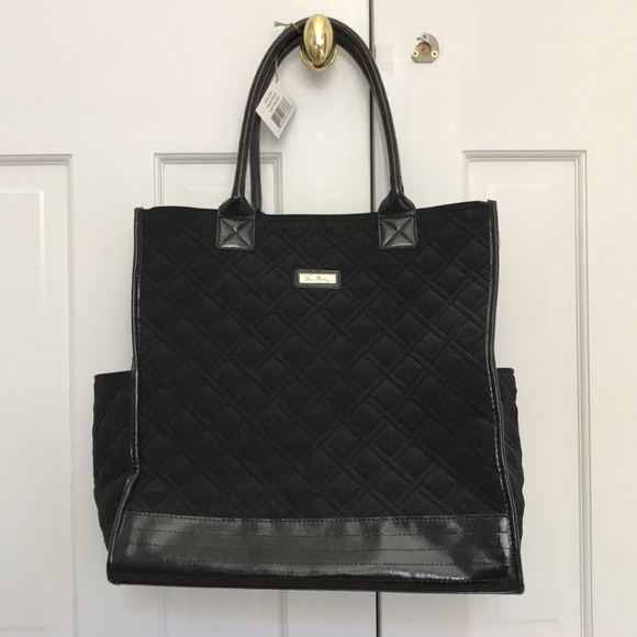 Vera Bradley Handbags - Classic Black Vera Bradley Boxy Tote